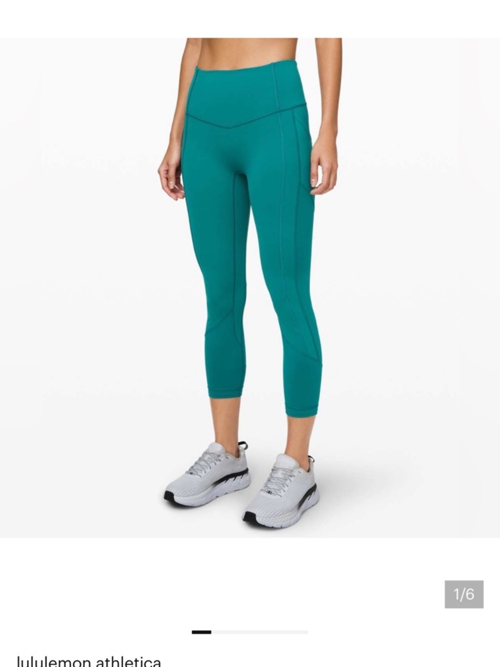 Lululemon Fast And Free Leggings 24” Green 8